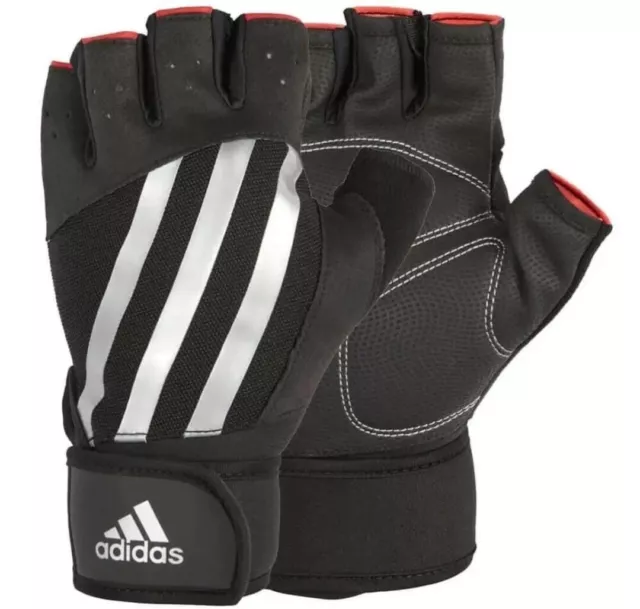 Adidas pro weight lifting gym trainig half finger gloves size M/L/XL