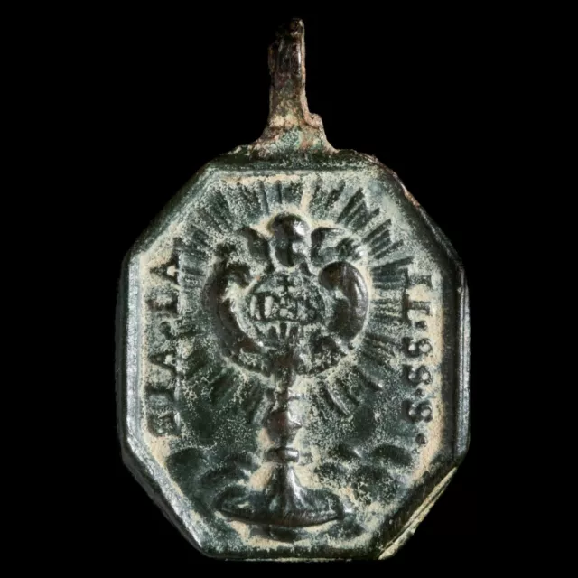 Medalla Religiosa, Siglos XVI-XVII, 26x17 mm.