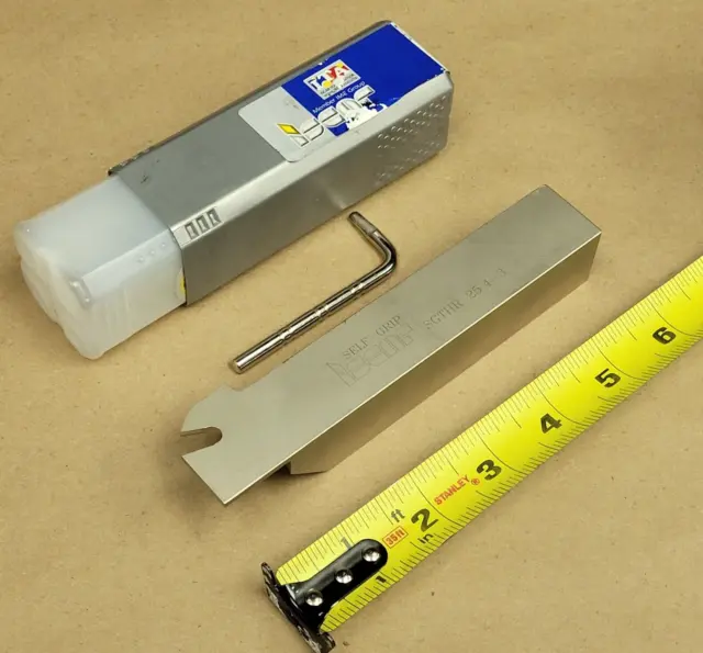 Iscar Indexable Cutoff Tool Holder Sgthr 25.4-3 Self-Grip, 21438-039, 6"X1"X1"