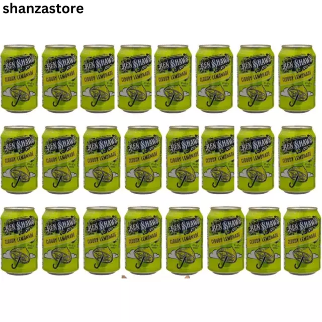 Ben Shaws Cloudy Lemonade Cans 330ml Pack Of 24 | UK Free And Fast Dispatch