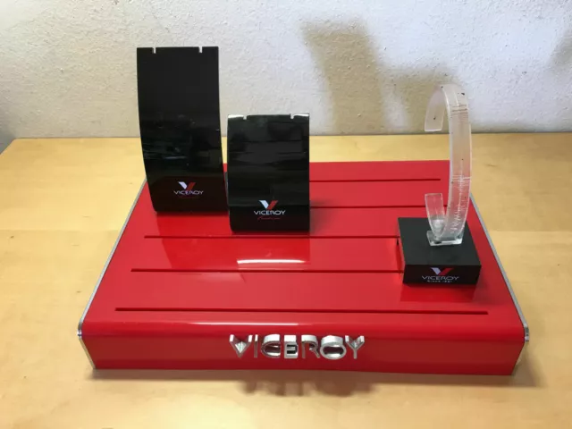 Used in shop - Display VICEROY Expositor 23,5 X 16,5 x 3,5 cm Red color - Usado
