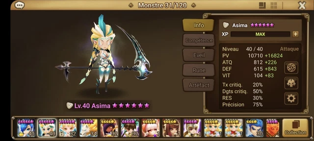Summoners War Europe Light Hell Lady