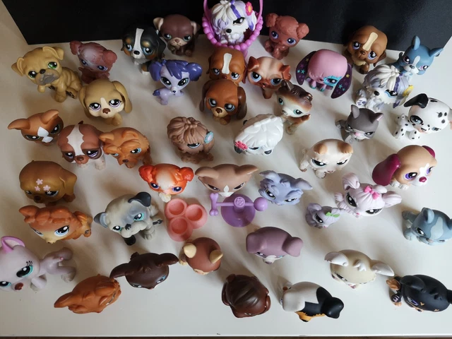 Lot 43 Petshop Chiens : Basset, Beagle, Bobtail, Yorkshire, Bouledogue...