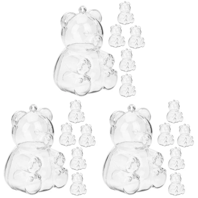 18 cajas pequeñas de golosinas adorables en forma de oso contenedores de dulces fiesta favor