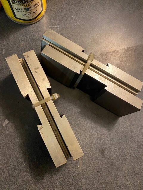 Duv-loc Vise Jaws Kurt Vise NOS unused w 2 Steps (2 pair!)