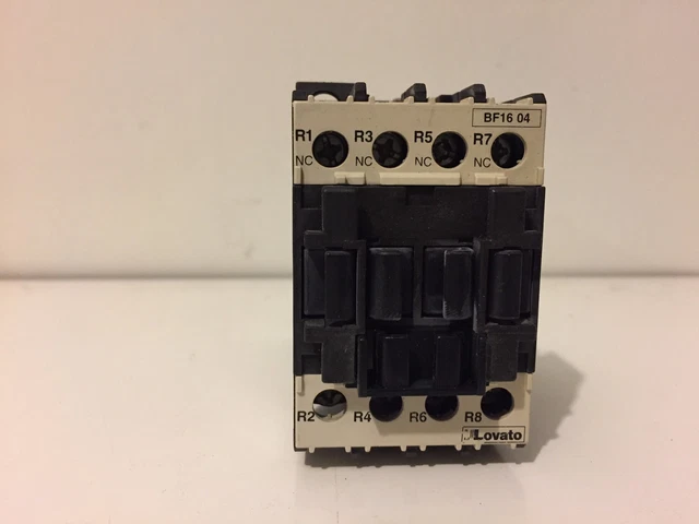 Lovato Bf16C 04 Contactor 3 Pole, 480 Volts @ 7-1/2 Hp, 24 Vdc Coil