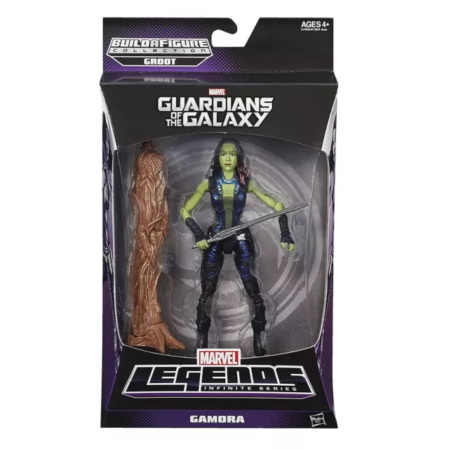 Marvel Legends Infinite Guardians Of The Galaxy Gamora Figure Build Groot Baf