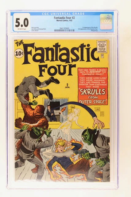 Fantastic Four #2 - Marvel 1962 CGC 5.0 2nd App Fantastic Four. 1st App Skrulls
