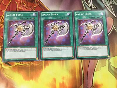 AXE Yugioh Axe Of Fools STBL-EN058-1st Edición Yugioh TCG Spell Tarjeta 