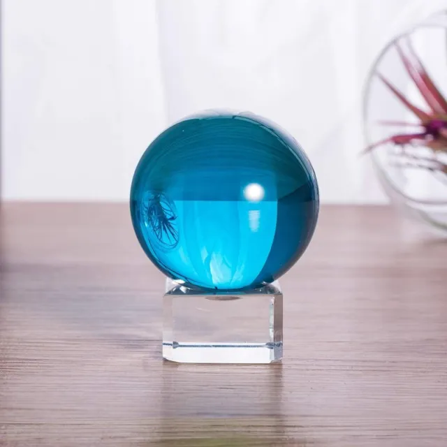 Sfera di cristallo blu 40 mm