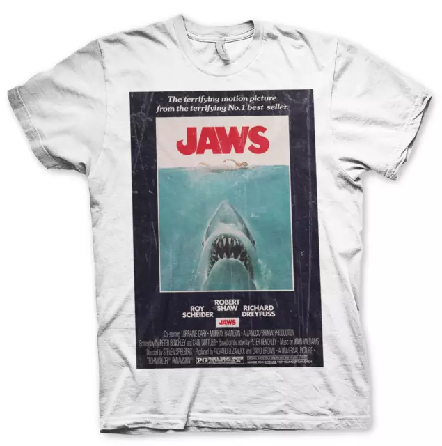 T-shirt Jaws Lo Squalo Vintage Original Poster maglia Uomo ufficiale