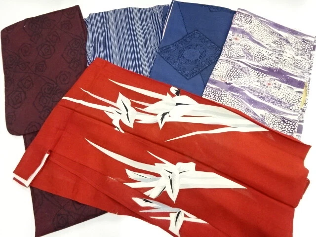42860# Japanese Kimono / Antique Kimono / Set Of 5