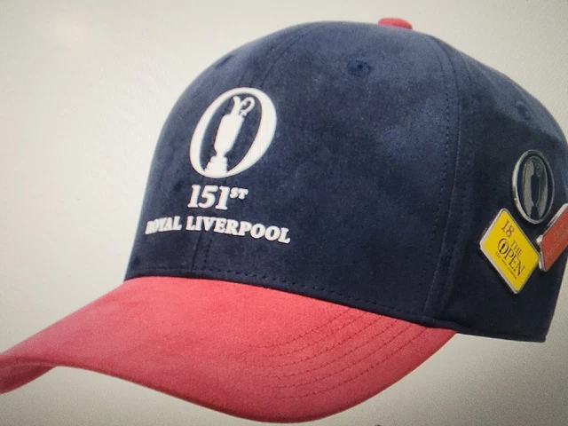 151st ROYAL LIVERPOOL LMT. EDITION CAP - NAVY AND RED - THE OPEN CHAMPIONSHIP !