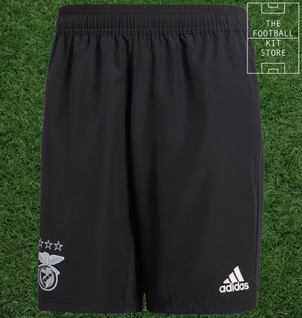 adidas Benfica Woven Shorts Mens - SLB Football- Zip Pockets - All Sizes