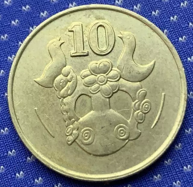 1994 Cyprus 10 Cents Coin  UNC            #X361