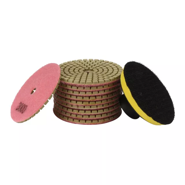 3-inch Diamond Wet Polishing Pad Grit 3000 10pcs for Granite Stone Concrete