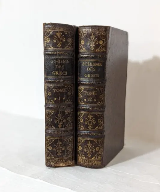 Histoire Du Schisme Des Grecs 1682 Deux Tomes Complet Book 17th