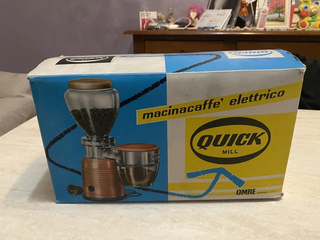 Splendido macina caffè elettrico Quick Mill Omre nuovo in box da collezione