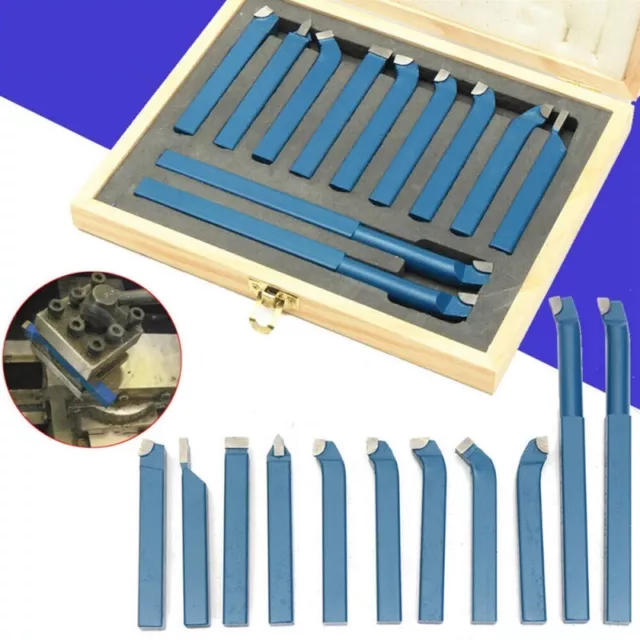 11pcs 8/10mm for mini Lathe Cutting Tool Turning Lathe Tools Carbide Set Bits