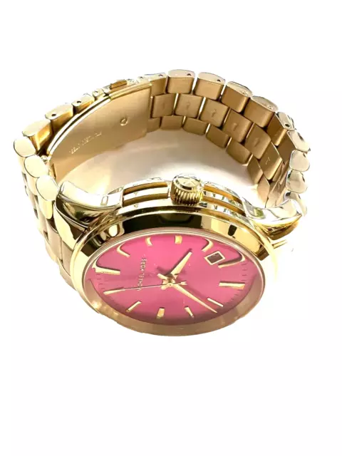 Michael Kors Armbanduhr MK-5801 Date Edelstahl/Gold 10 ATM