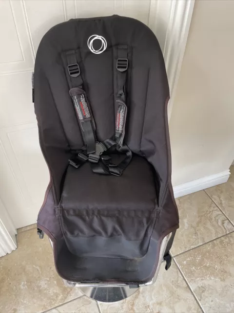Bugaboo buffalo seat fabric black fits Donkey too. Free UK P&P #2