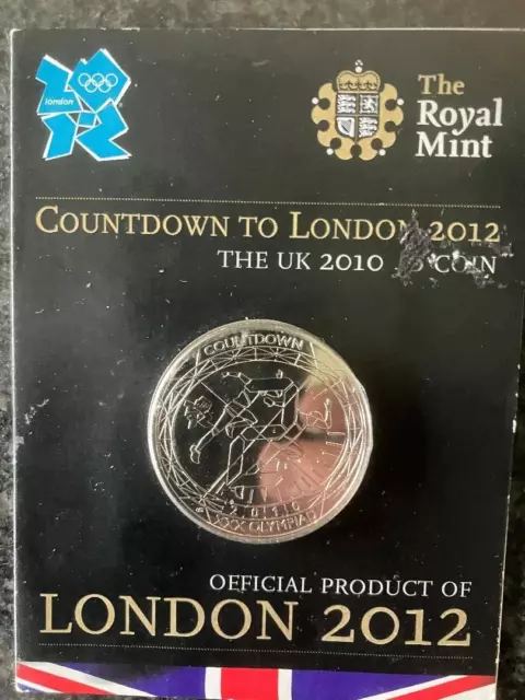 2010 BU Countdown to 2012 London Olympics £5 coin in sealed Royal Mint Pack 