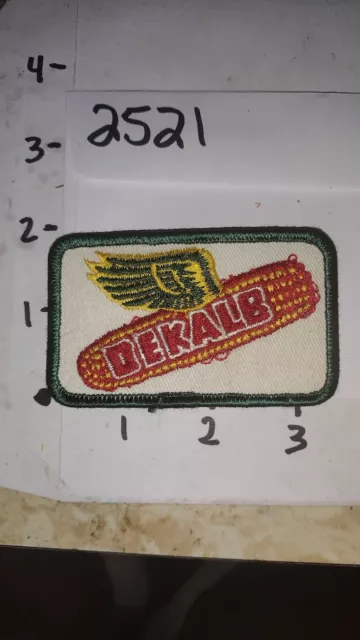 Vintage DEKALB Patch Corn Seed Farming Agriculture Company Ad Promo Logo Sew-on