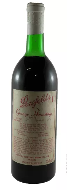 PENFOLDS GRANGE HERMITAGE 1975 Perfect 50th Birthday Gift in 2025