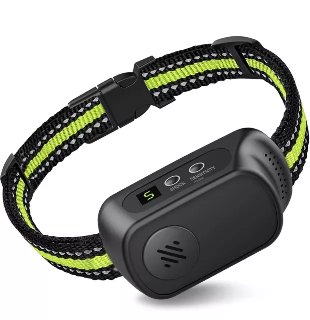 Rechargeable Dog Bark Collar with Beep Vibration and Shock,Anti Barking Collar..