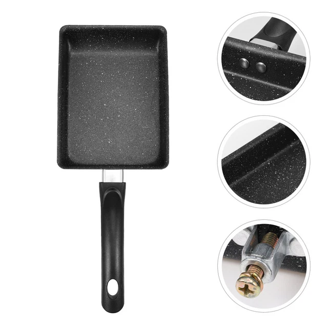 POT NON STICK Omelette Pan Square Shape Frying Portable Cooking Stove £