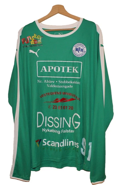 MATCH WORN #91 NYKOBING Falster HANDBALL Shirt Jersey PUMA size XXL DENMARK