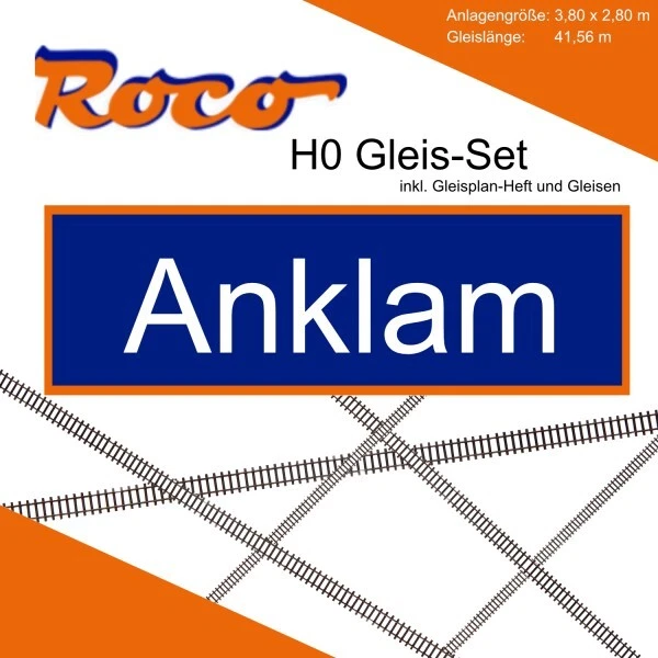 ROCO ROCO H0 Gleis Set Modellbahnanlage Anklam H0 + Neu EUR 1.179,00 ...