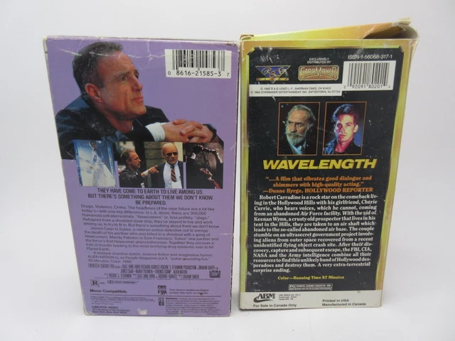 Science Vhs 2 OLD VINTAGE Science Fiction VHS Tapes Alien Nation Wavelength $21.59 ...