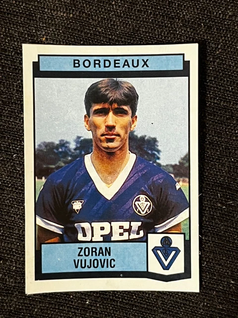 Sticker Panini Foot 1988 – Zoran Vujovic (Bordeaux) N°24, Non Collé, Ligue 1