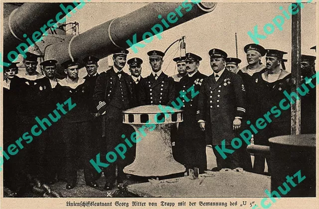 k.k. Kriegsmarine Seekrieg U-Boot U 5 Ritter v. Trapp Seyffertitz Adria Pola ´15 2