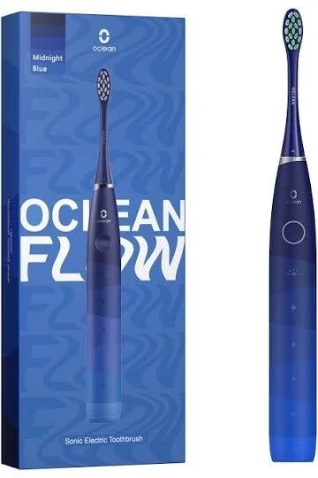 Oclean Flow Blau Schallzahnbürste Sonic für Erwachsene 1 Spitze IPx7 Wasserdicht