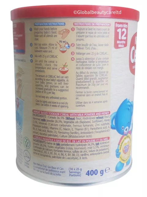 Nestle Cerelac Honey & Wheat with Milk (400g) From 12 Months 2