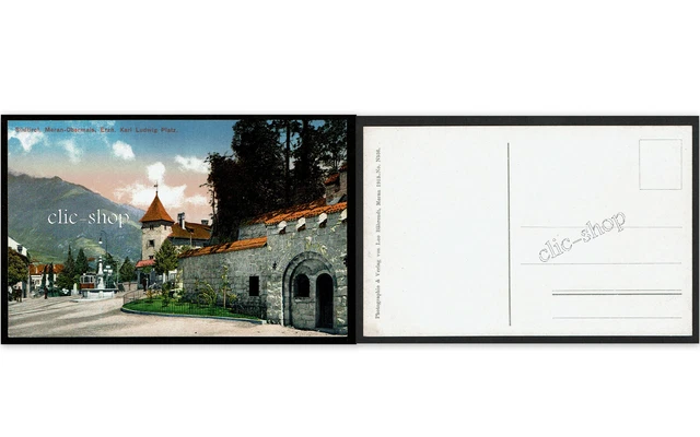 1 AK ANSICHTSKARTE CARTOLINA MERAN OBERMAIS SÜDTIROL MERANO ALTO ADIGE (i1406)
