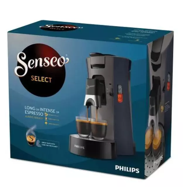 Machine à café PHILIPS SENSEO Select + 2 packs de dosettes Espresso