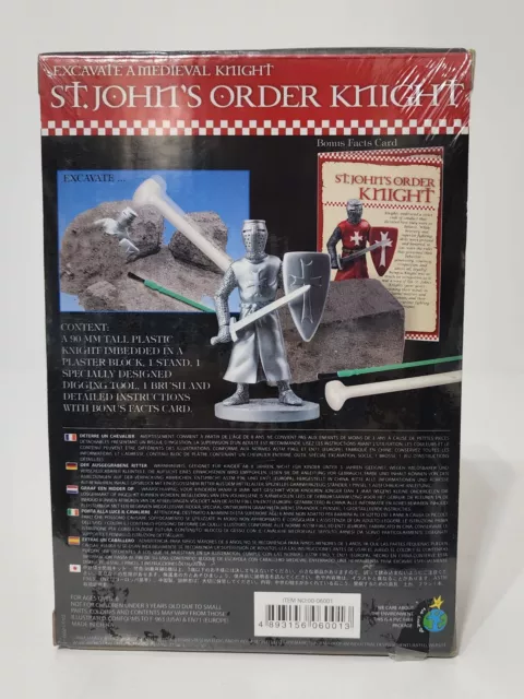 Excavate a Medieval Knight Kit - St John's Order 4M Excavate Model And Cards 3