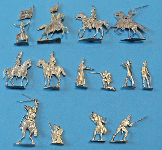 Plats d'étain - Flat Tin : 10 cavaliers Louis XIV - Lorraine