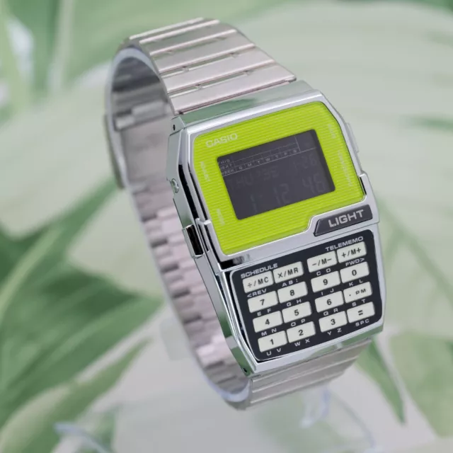 1992 Casio Dbc-1500 Calculator Data Bank Memory Protect Vintage Digital Watch