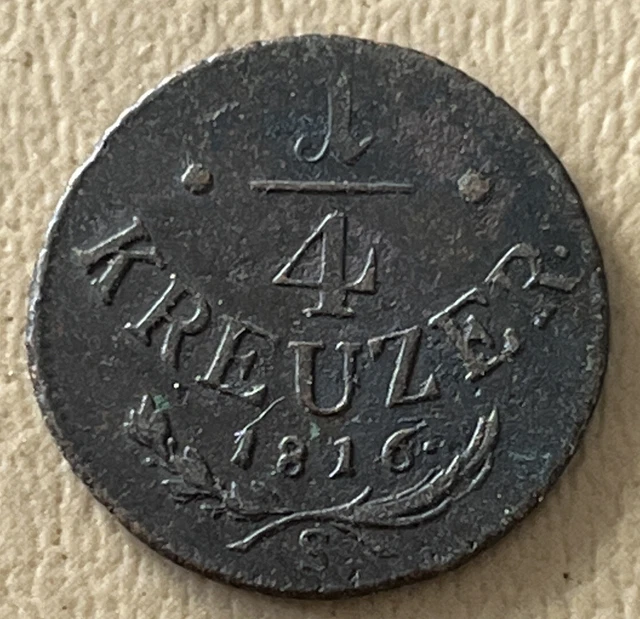 Austria 1816 B 1/4 Kreuzer Very Nice Condition L88