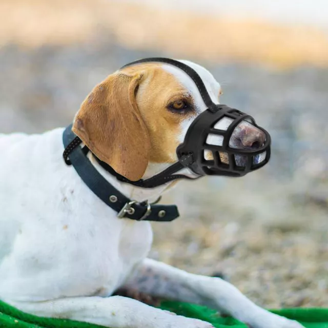 Bozal de Canasta para Perro Silicona Bozales Respirable Pequeño mediano Grande 2