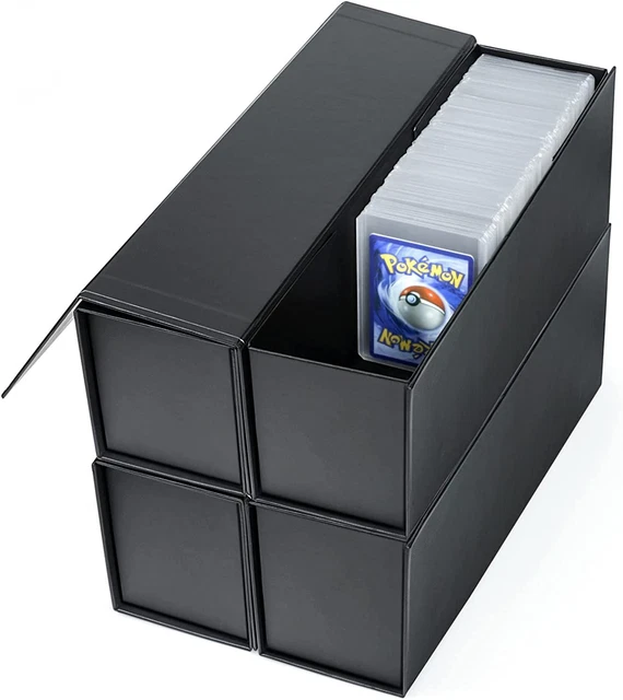 Trading Card Storage Box, Baseball Box Holds 900+ Sport black