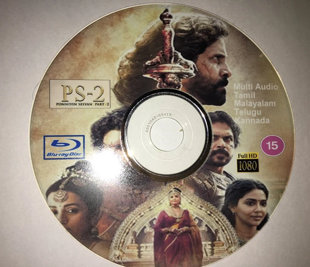 PONNIYIN SELVAN PART two 2023 Movie Bluray Disk multi audio/Telugu