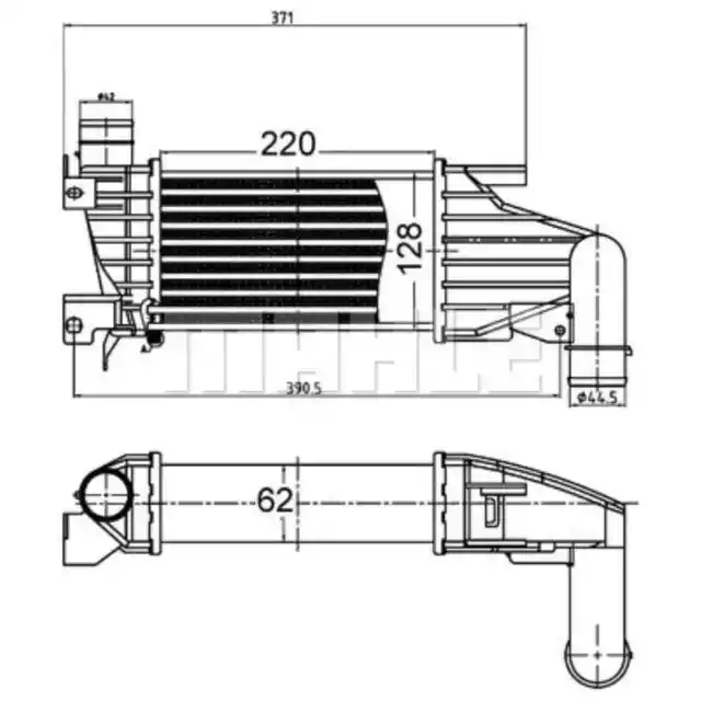 Ladeluftkühler MAHLE CI 514 000S für Opel Astra H Caravan