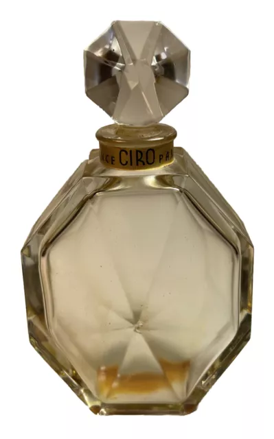 Baccaret France CIRO Paris Surrender Empty Perfume Bottle Art Deco Era