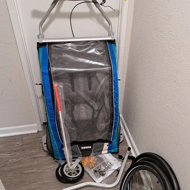 Thule Chariot Chinook Double Stroller - Aqua CX2 Trailer / Stroller / Running