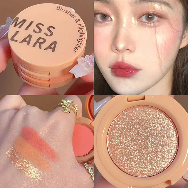 Ombretto Fard IN Polvere Trucco Highlight Cosmetici Lucido Delicato Tre IN Uno -